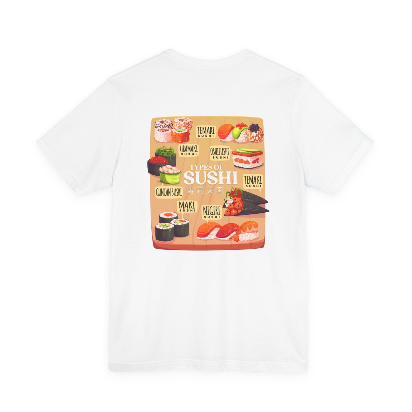 Types of Sushi T-Shirt – Illustrated Guide to Classic Sushi Styles