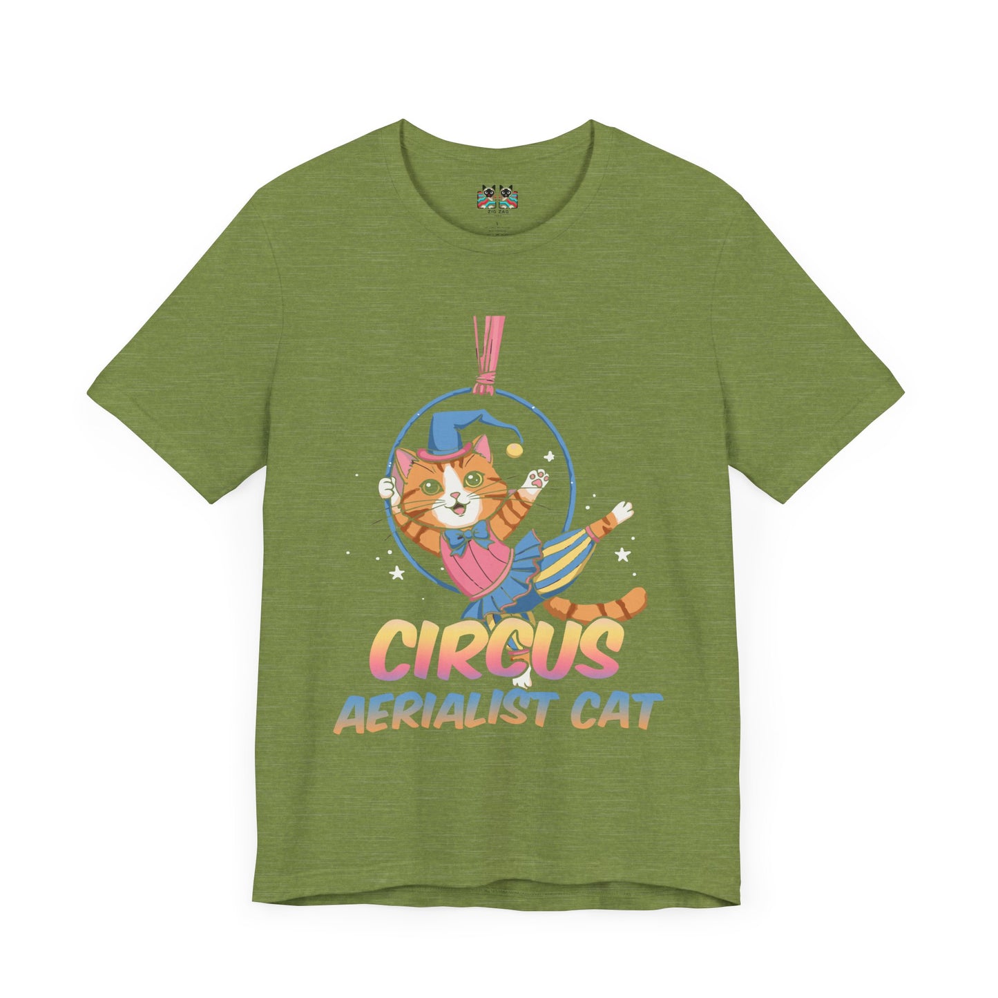 Circus Aerialist Cat - Cute and Funny Performer T-Shirt