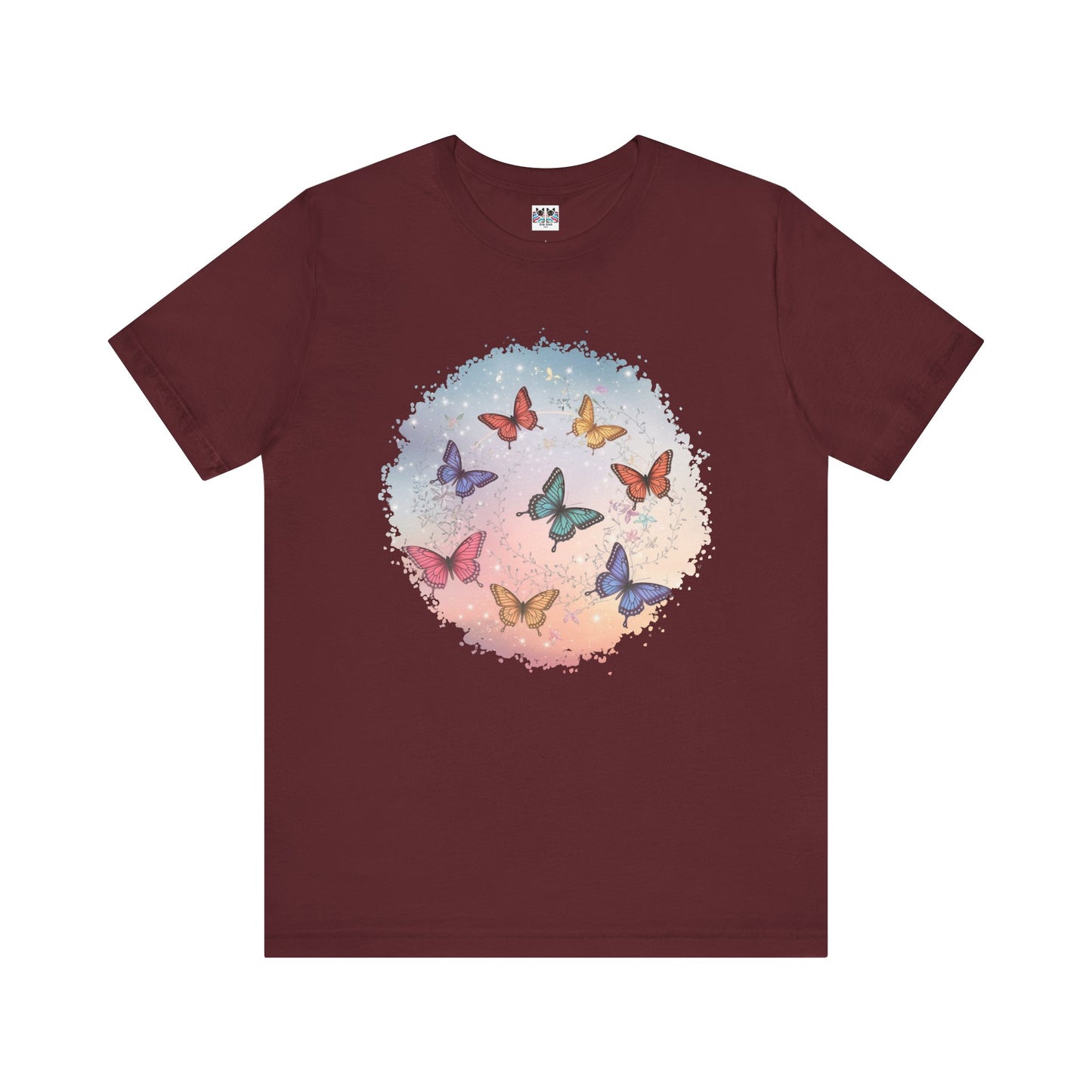 Butterfly Ballet Spiral Graphic T-Shirt