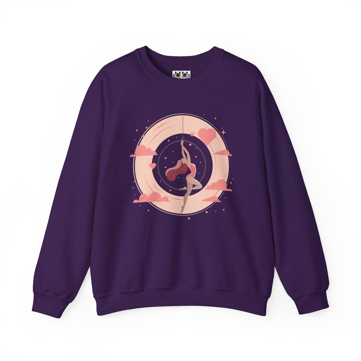 Aerial Hoop Aerialist - Elegant & Artistic Dancer Crewneck Sweatshirt