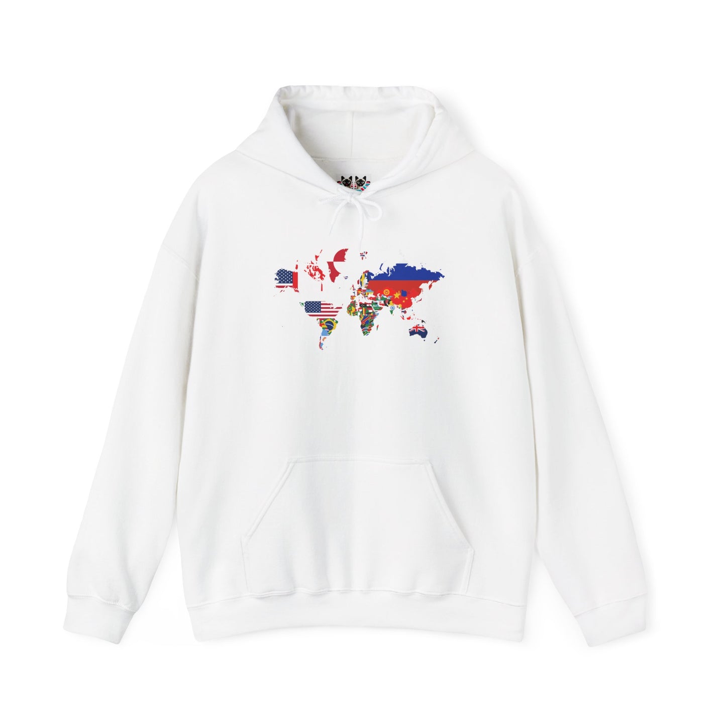 World Map Country Flags - Travel & Wanderlust Hoodie