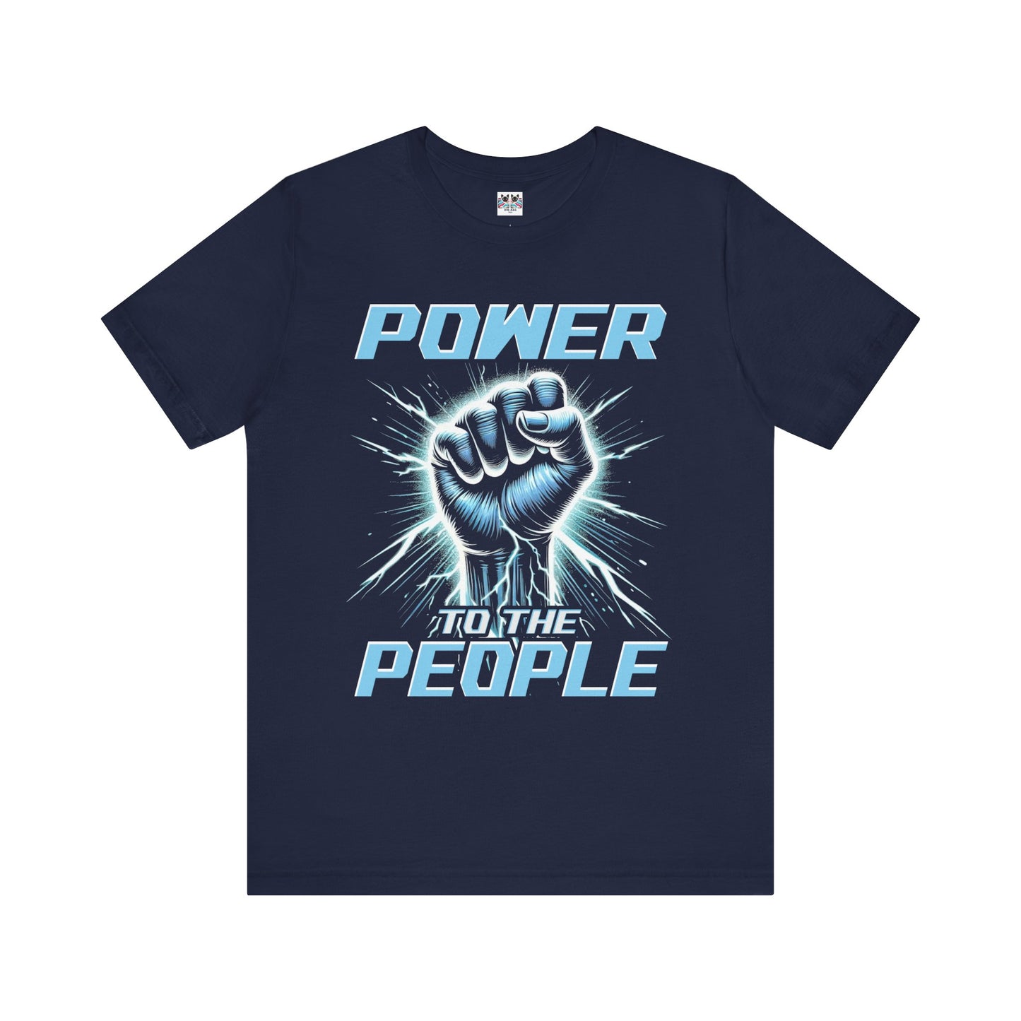 Power to the People Electric Resistance Bold Revolution Graphic T-Shirt
