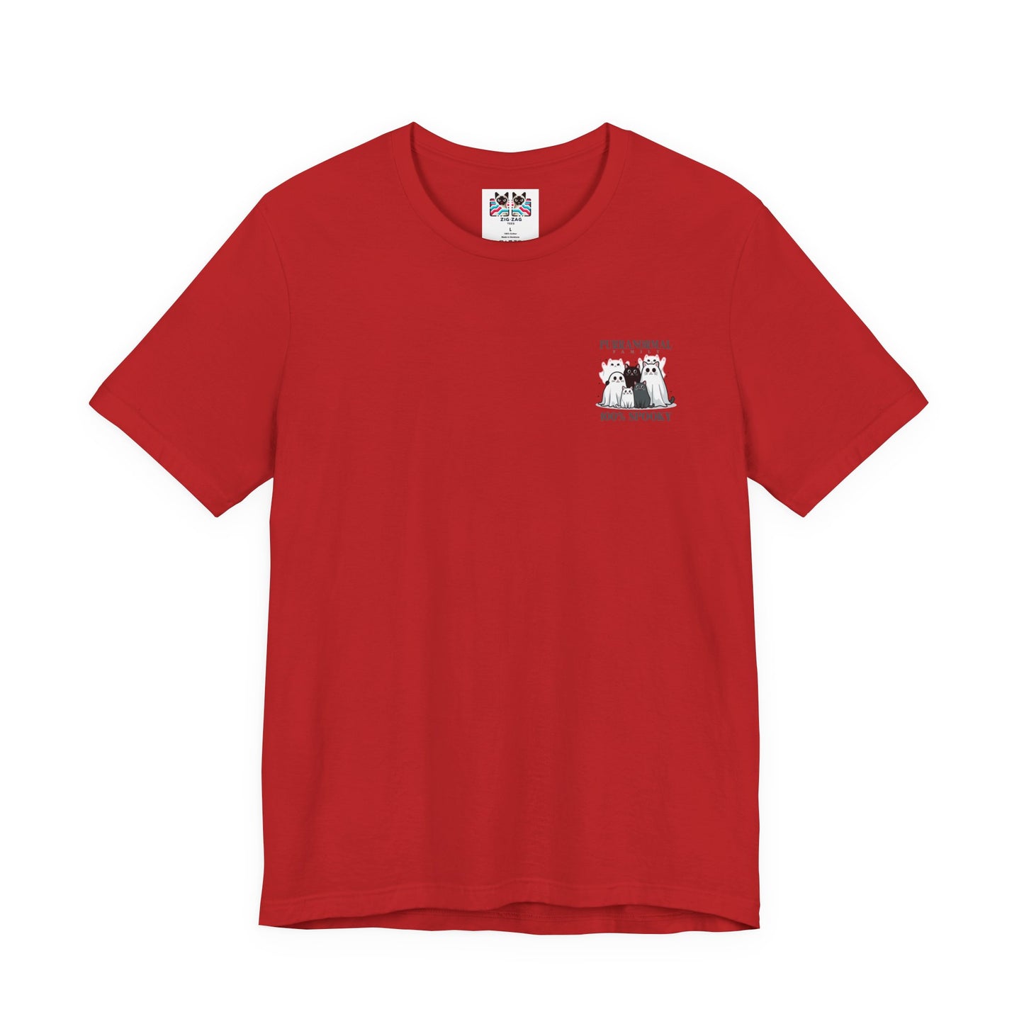 The Purranormal Family T-Shirt – Real and Ghost Cats Spooky Graphic