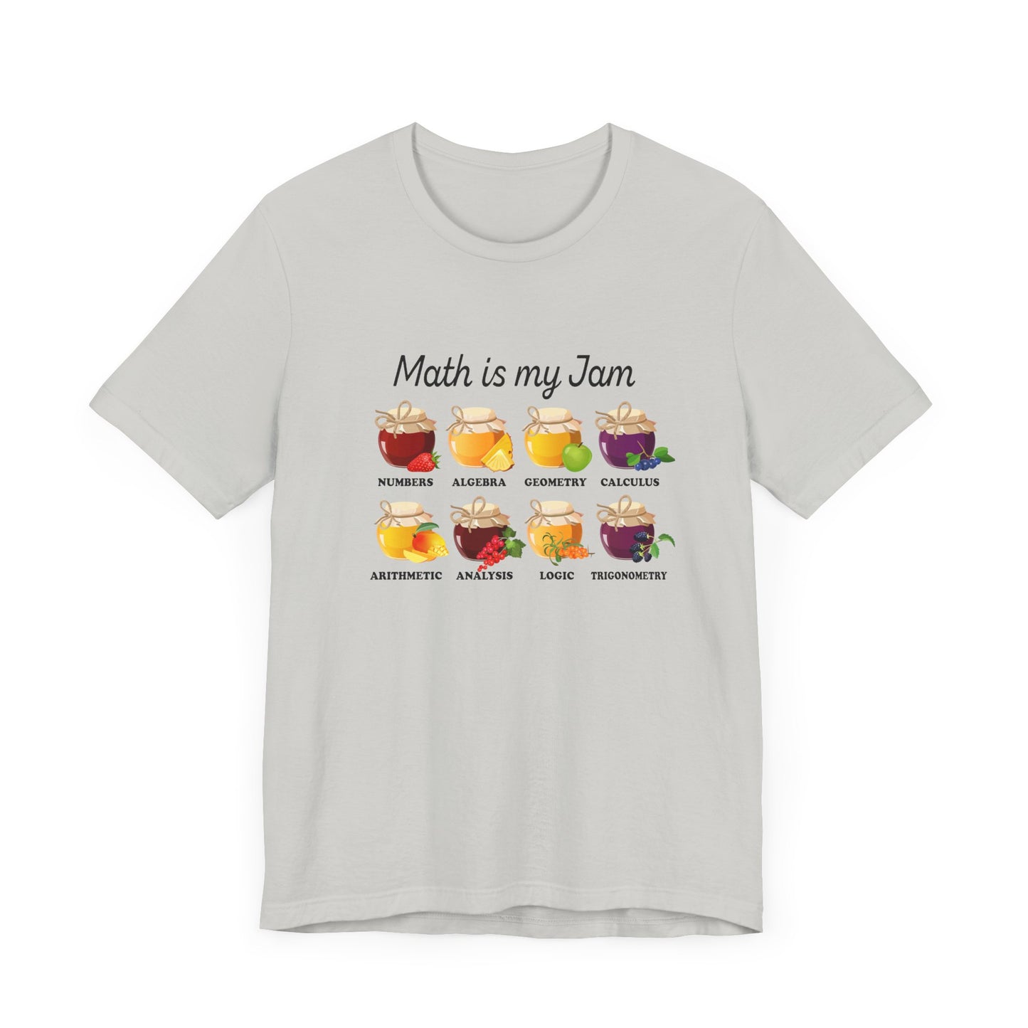 Math Is My Jam T-Shirt – Funny Math Lover Jam Jars Graphic Tee