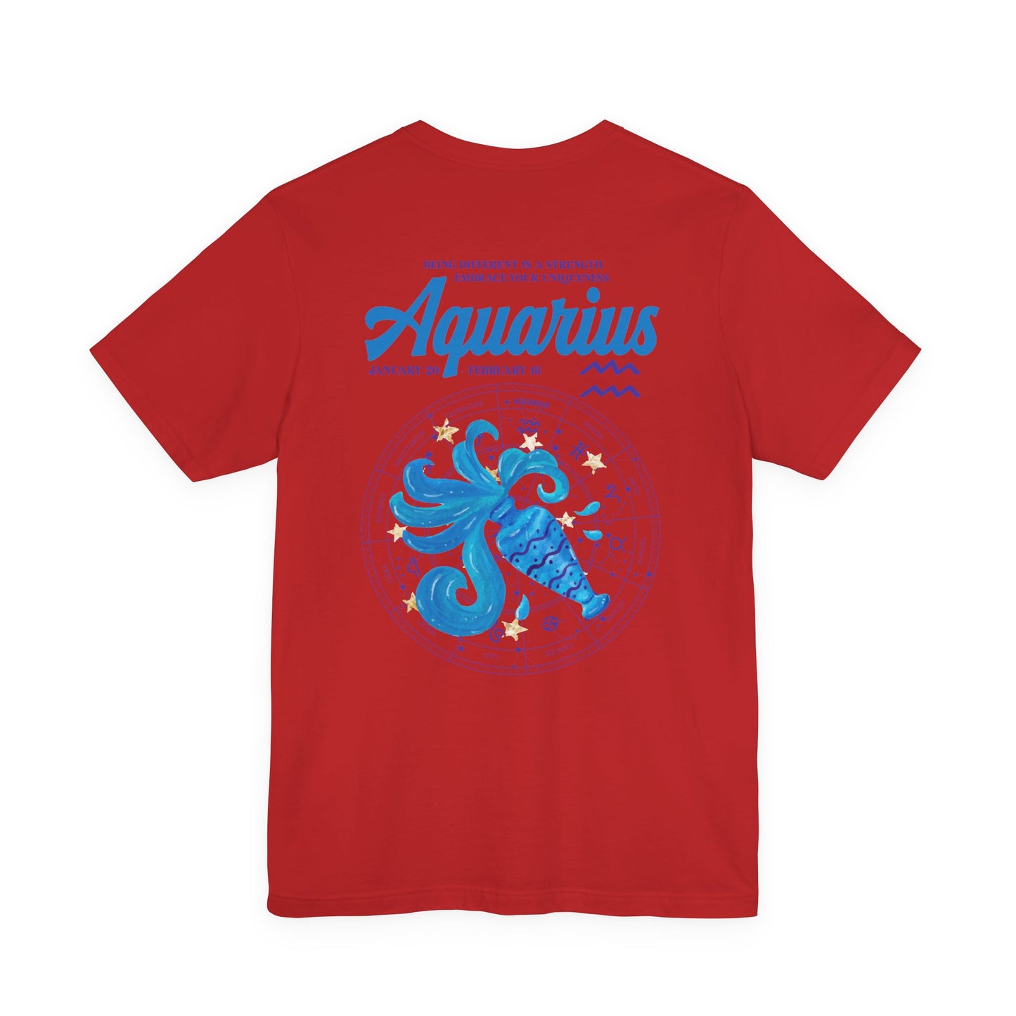 Aquarius Zodiac T-Shirt – Embrace Your Uniqueness Zodiac Wheel