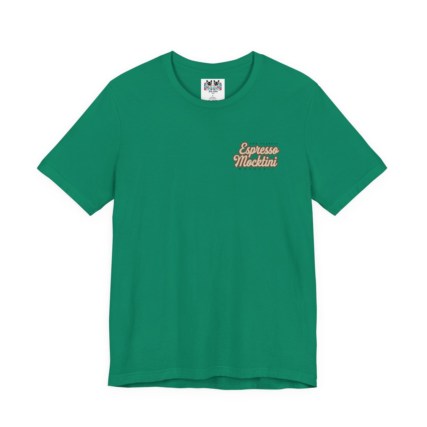 The Classic Espresso Mocktini Mocktail T-Shirt – Featuring Bold Coffee Drink Graphic