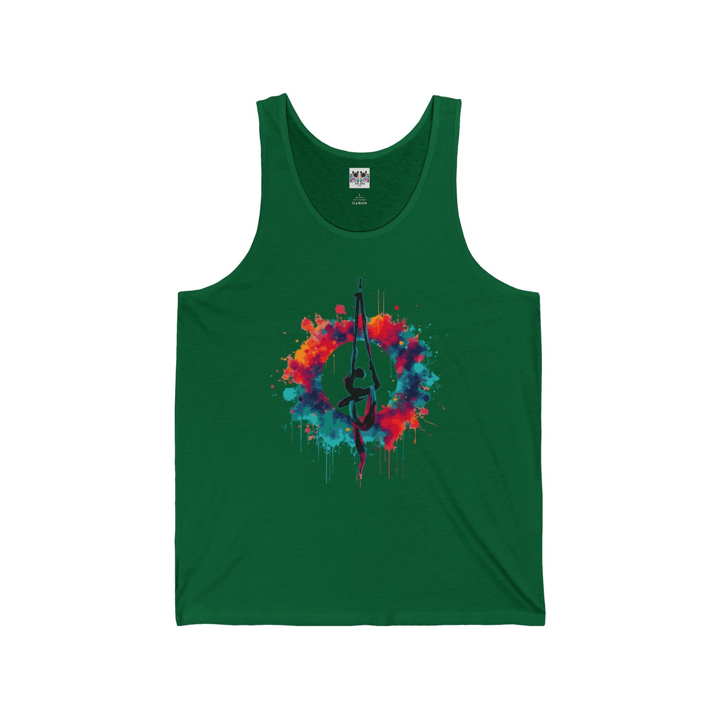 Aerialist Colorsplash - Vibrant Aerial Yoga & Dance Tank Top