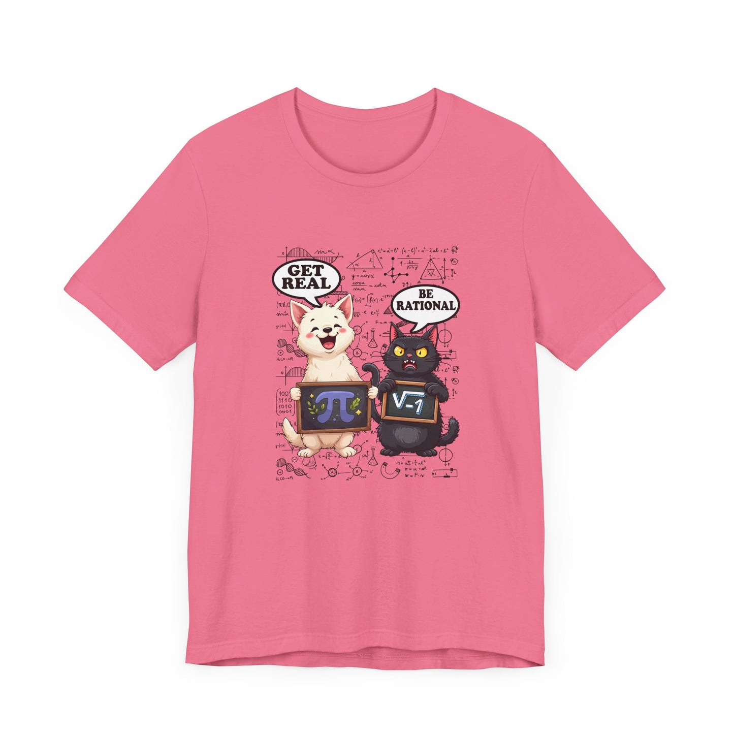 Math Cat Joke Shirt – Get Real Pi and Be Rational Square Root Design