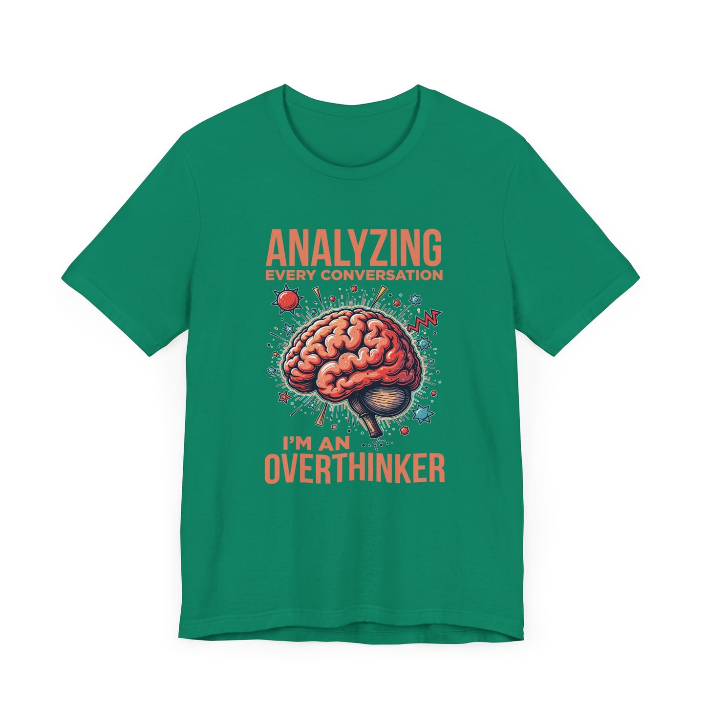 Can’t Talk I’m Busy Overthinking Tee, Mental Spiral Shirt, Anxious Brain Humor Tee, Self Aware Graphic, Relatable Mood Gift