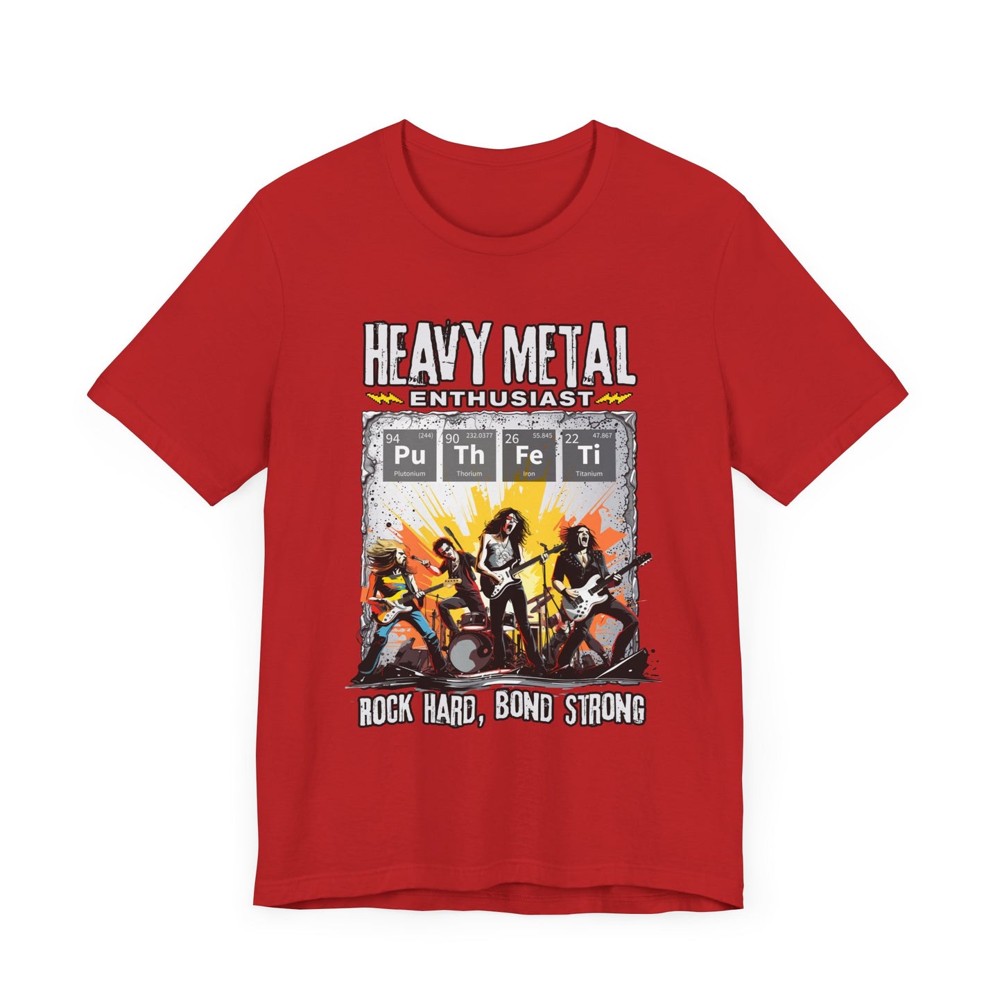 Heavy Metal Enthusiast Tee, Rock Vibes Shirt, Chemistry Pun Top, Science Humor Graphic Tee, Music + Science Gift