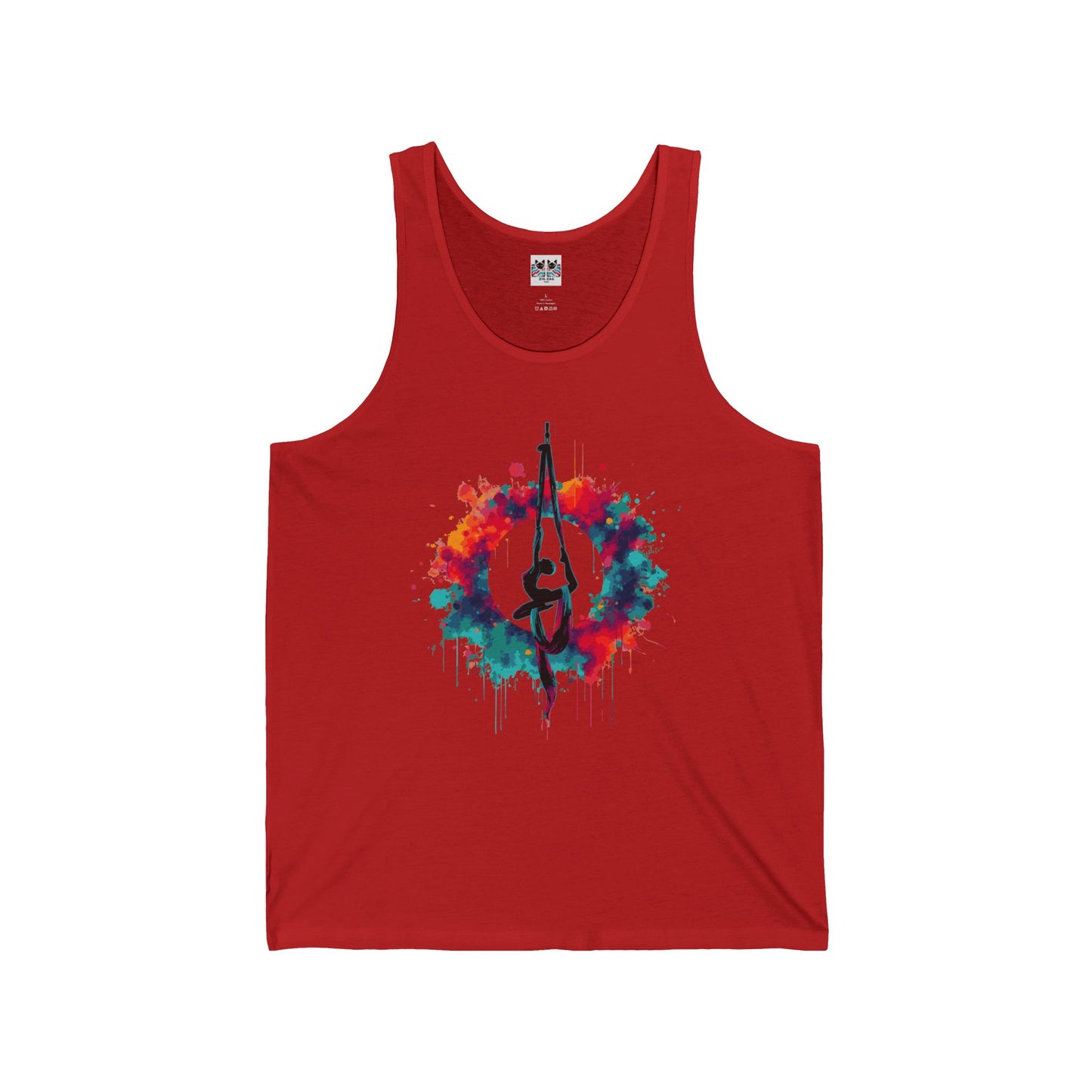 Aerialist Colorsplash - Vibrant Aerial Yoga & Dance Tank Top