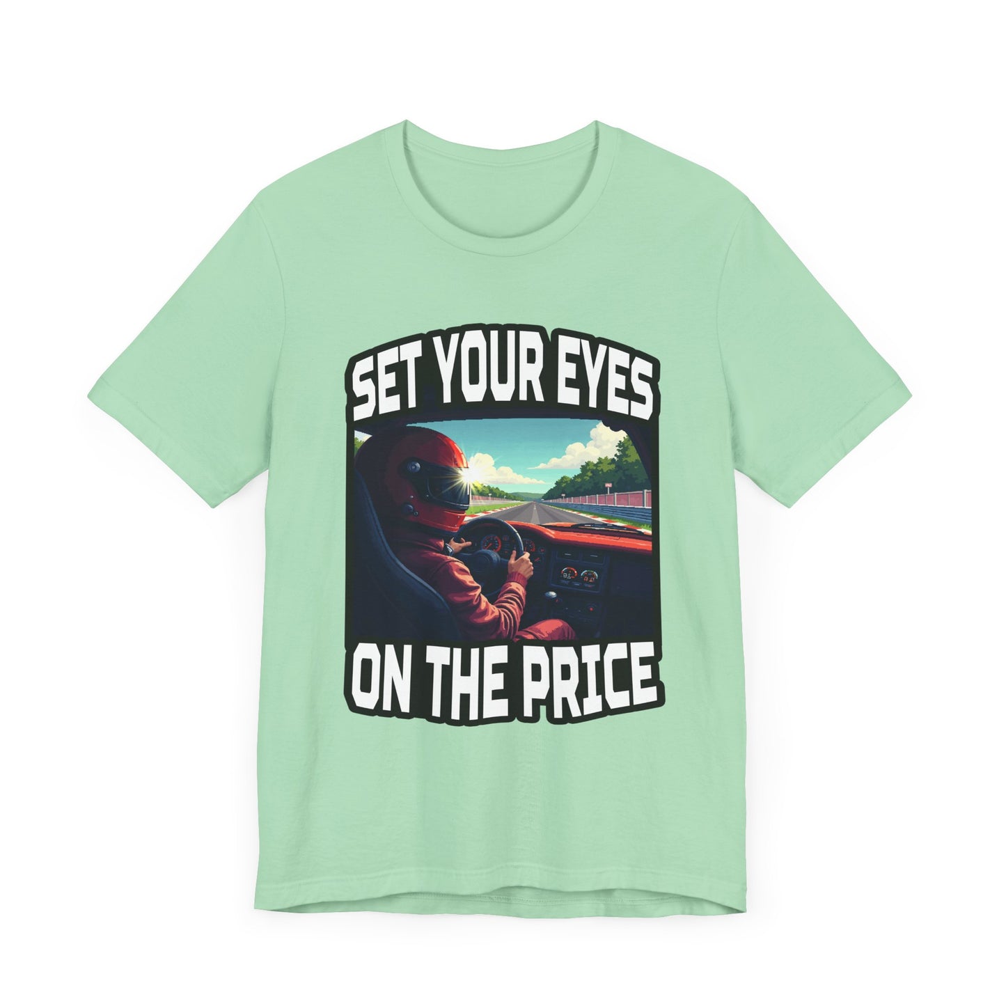 Helmet Visor POV Tee, Racing Fan Graphic Shirt, Driver Perspective Tee, Speed Junkie Style, Motorsport Gift