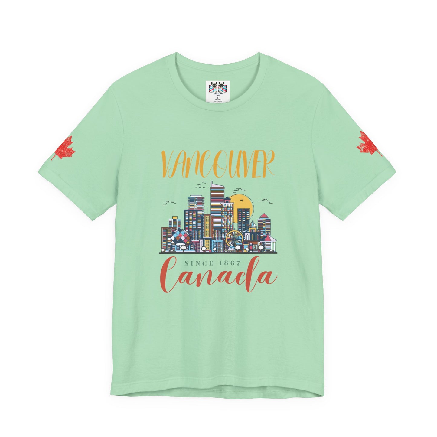 Vancouver Skyline Canada Since 1867 T-Shirt