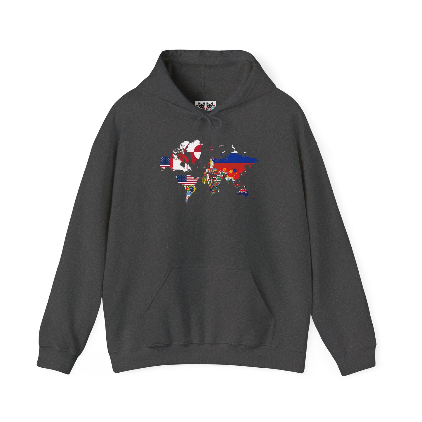 World Map Country Flags - Travel & Wanderlust Hoodie