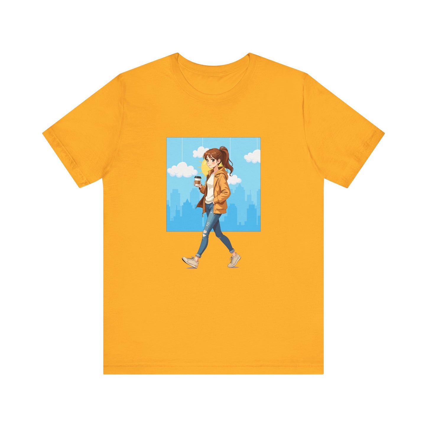 Coffee Runs and City Streets Shirt, Urban Vibes Tee, On The Go Lifestyle Shirt, Caffeine Lover Top, City Girl Gift Shirt
