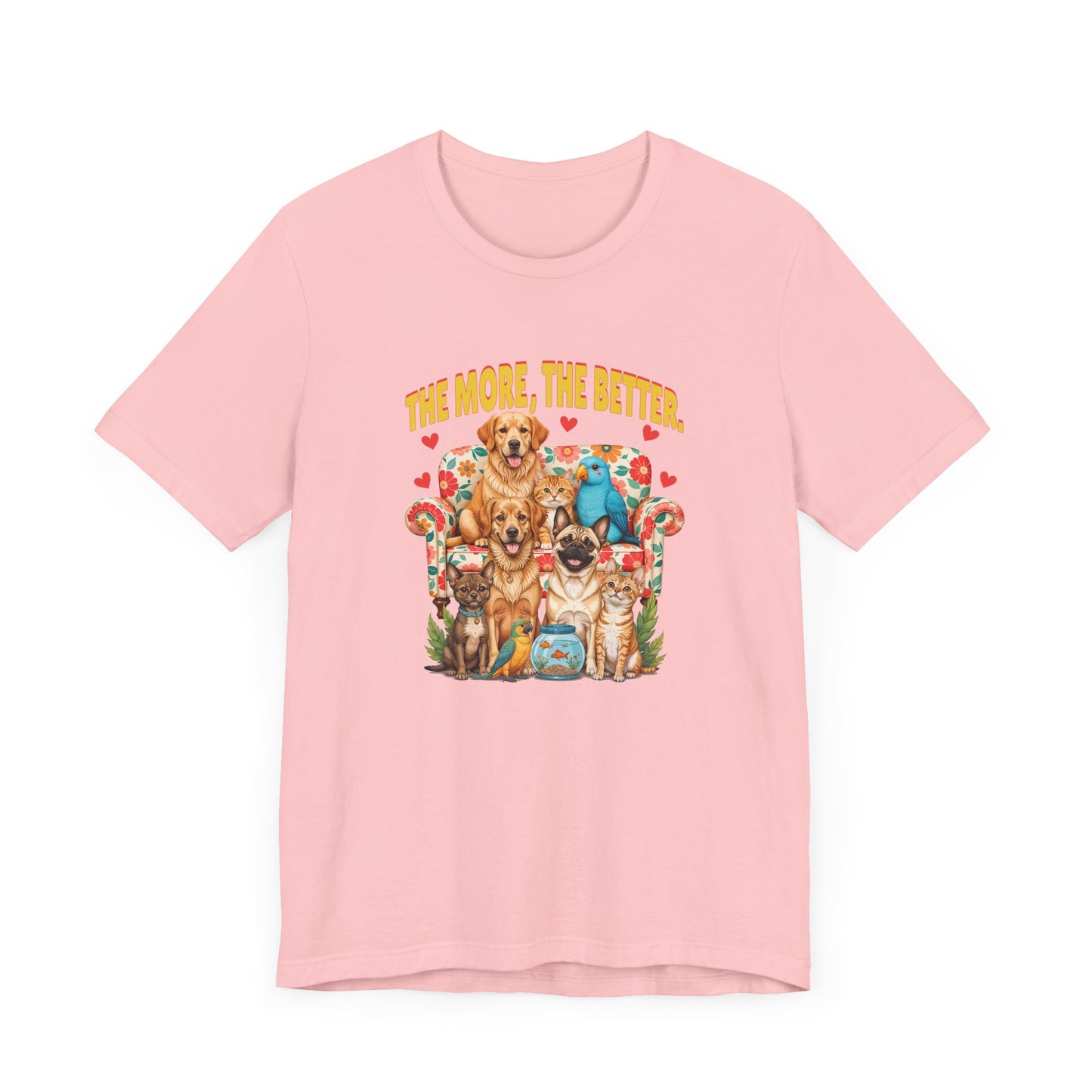 The More Paws The Better Shirt Funny Pet Family Tee for Multi Pet Homes and Animal Lovers Who Think More Fur Equals More Joy
