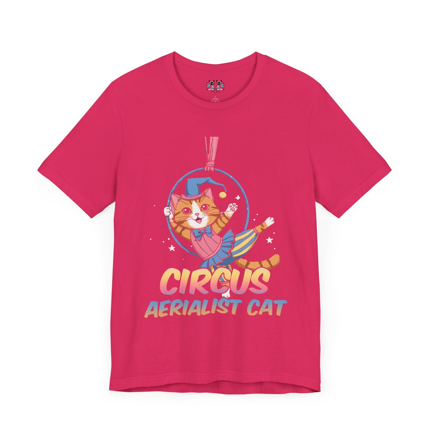 Circus Aerialist Cat - Cute and Funny Performer T-Shirt