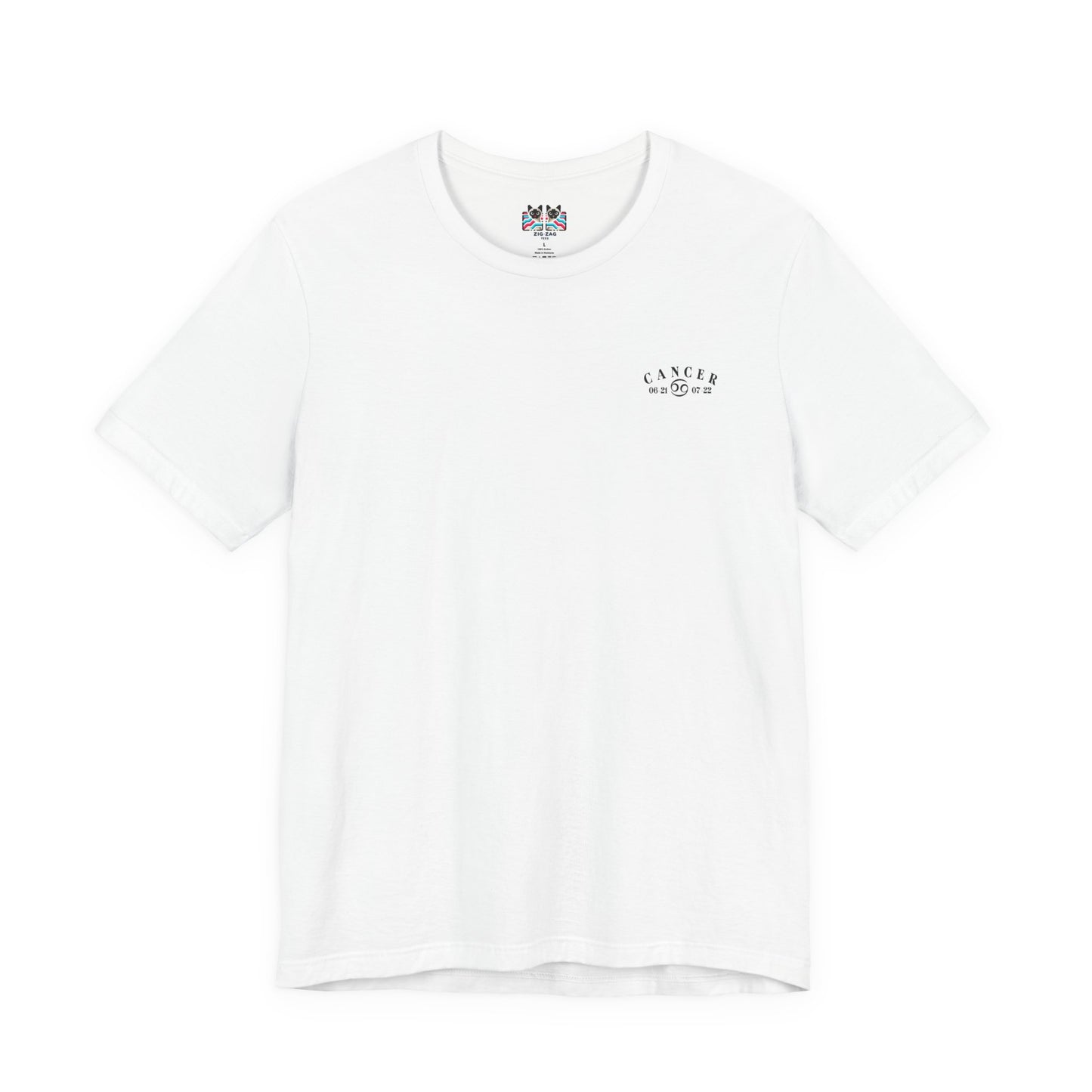 Colorful Cancer Zodiac T-Shirt – Crab with Constellation, Leaves & Flowers