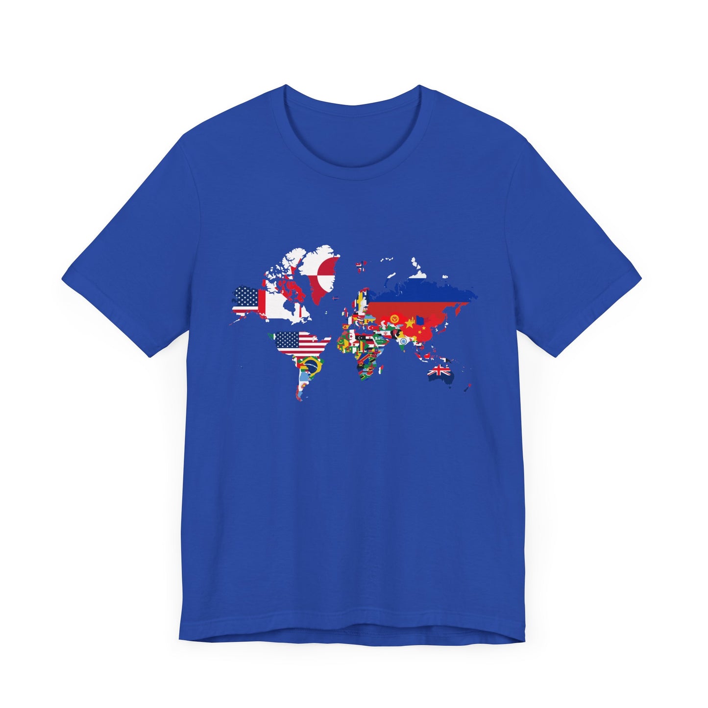World Map Country Flags - Travel & Wanderlust T-Shirt