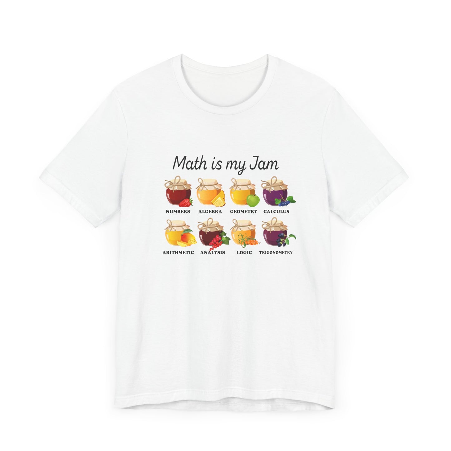 Math Is My Jam T-Shirt – Funny Math Lover Jam Jars Graphic Tee