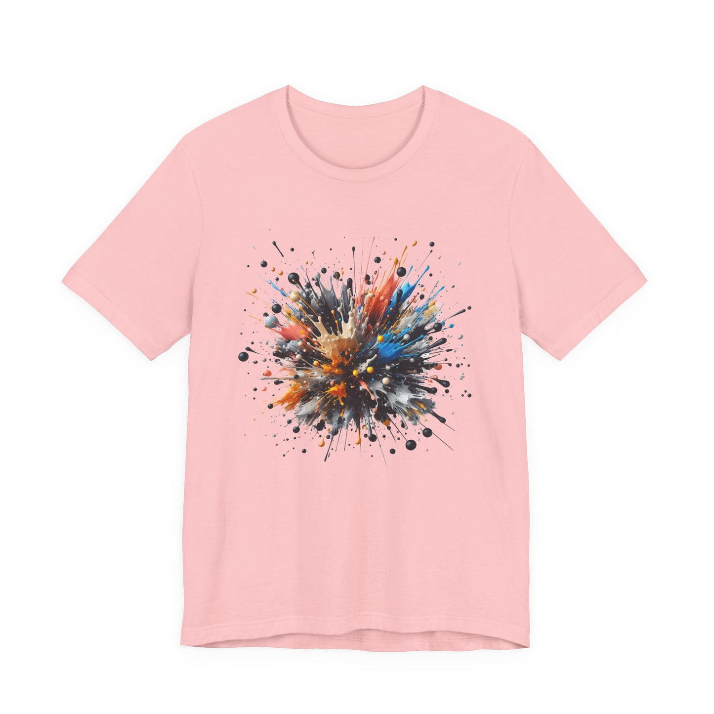 Splatter Chaos – Colorful Abstract Paint Explosion T-Shirt