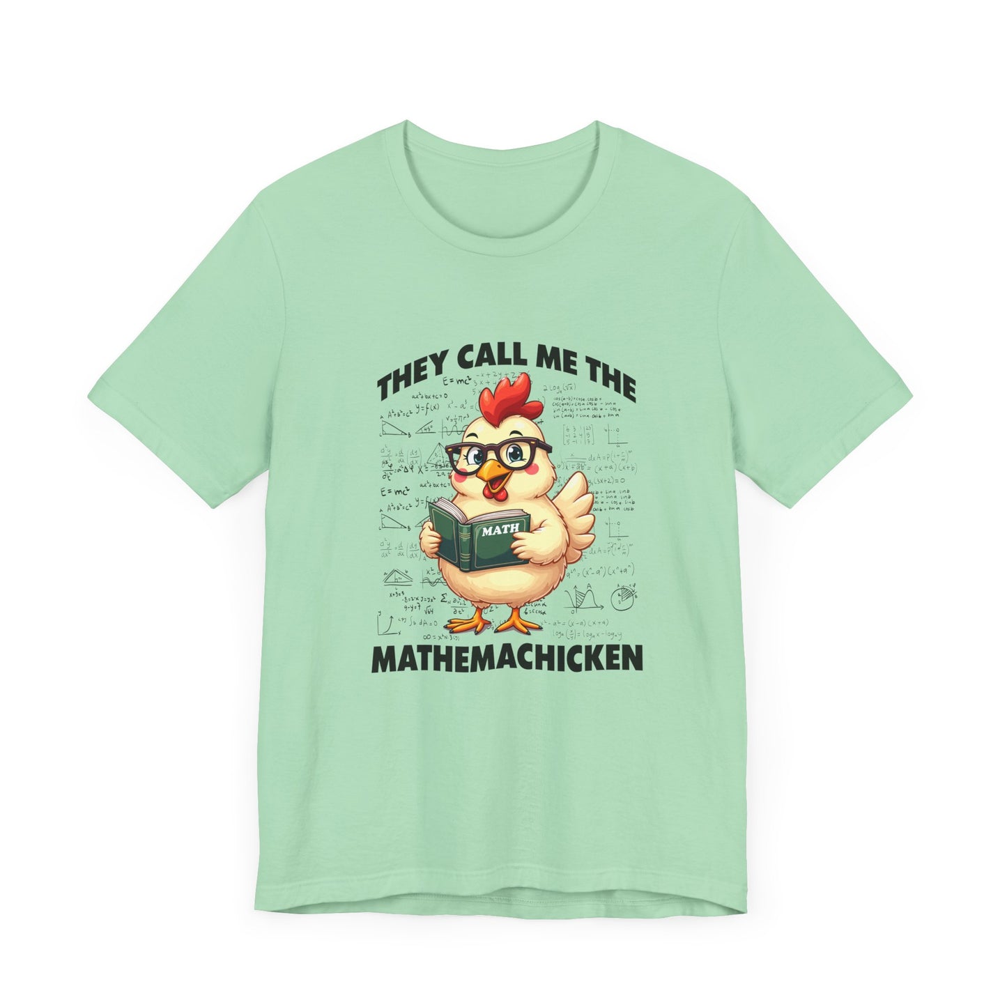 Math Lover Chicken T-Shirt – Geeky Poultry and Equations Design