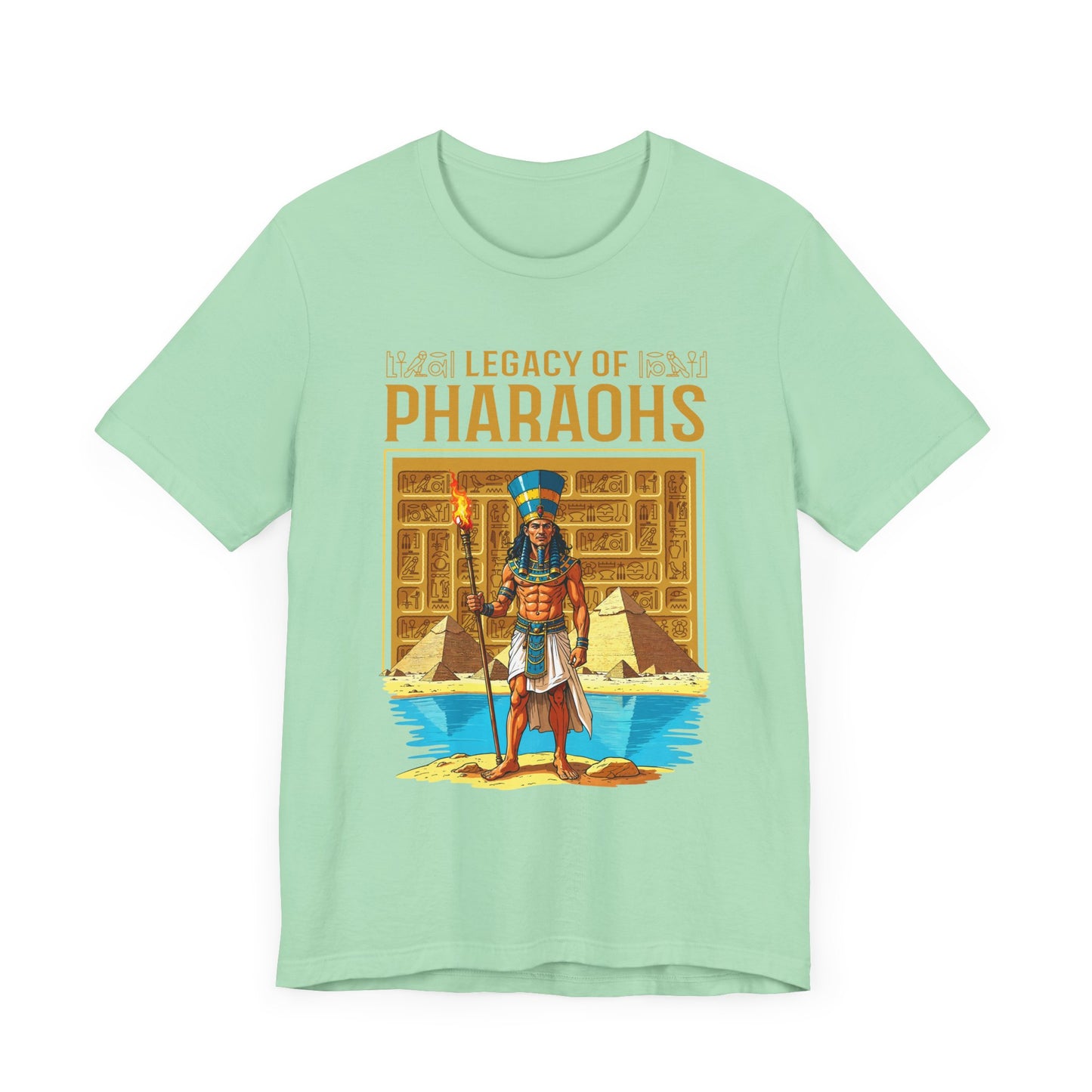 Legacy of Pharaohs Tee, Egyptian History Shirt, Ancient Kings Graphic Tee, Pyramid Power Top, Royal Heritage Gift