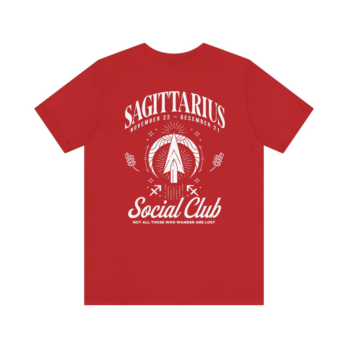 Sagittarius Social Club T-Shirt – Not All Those Who Wander Are Lost