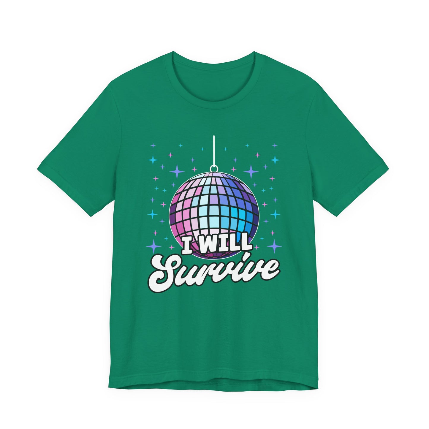 I Will Survive Disco Ball T-Shirt – Retro Party Dance Floor Graphic Tee