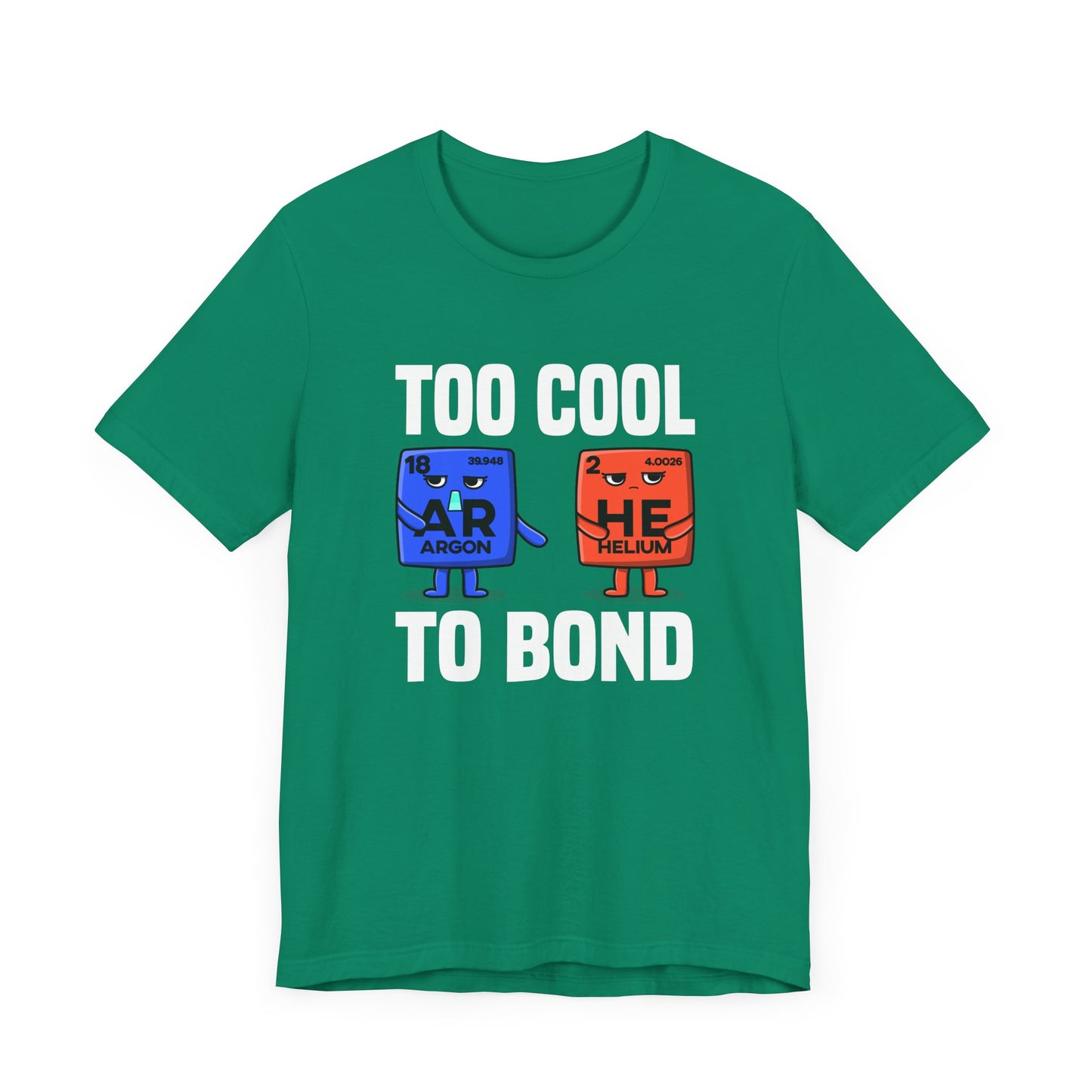 Noble Gases Don’t React Tee, Chemistry Joke Shirt, Science Humor Graphic Tee, Periodic Table Funny Top, Geek Gift