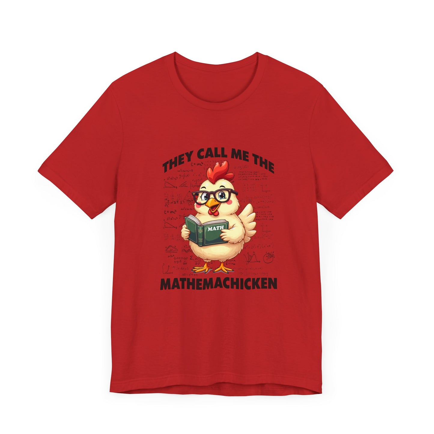 Math Lover Chicken T-Shirt – Geeky Poultry and Equations Design