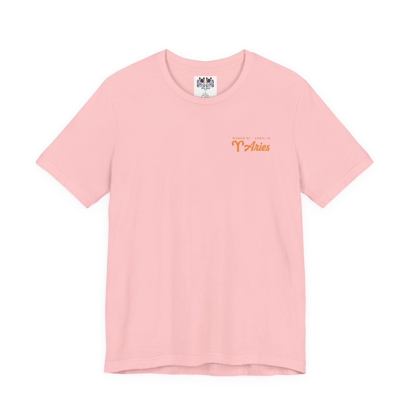 Aries Fueled by Fire T-Shirt – Ram Head with Zodiac Astrological Wheel