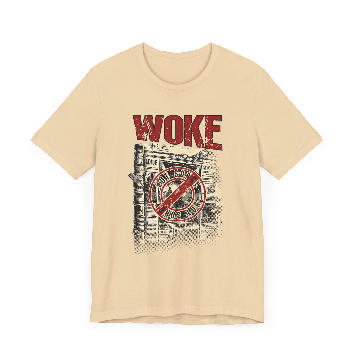 WOKE | Not Sorry Newspaper Graphic T-Shirt