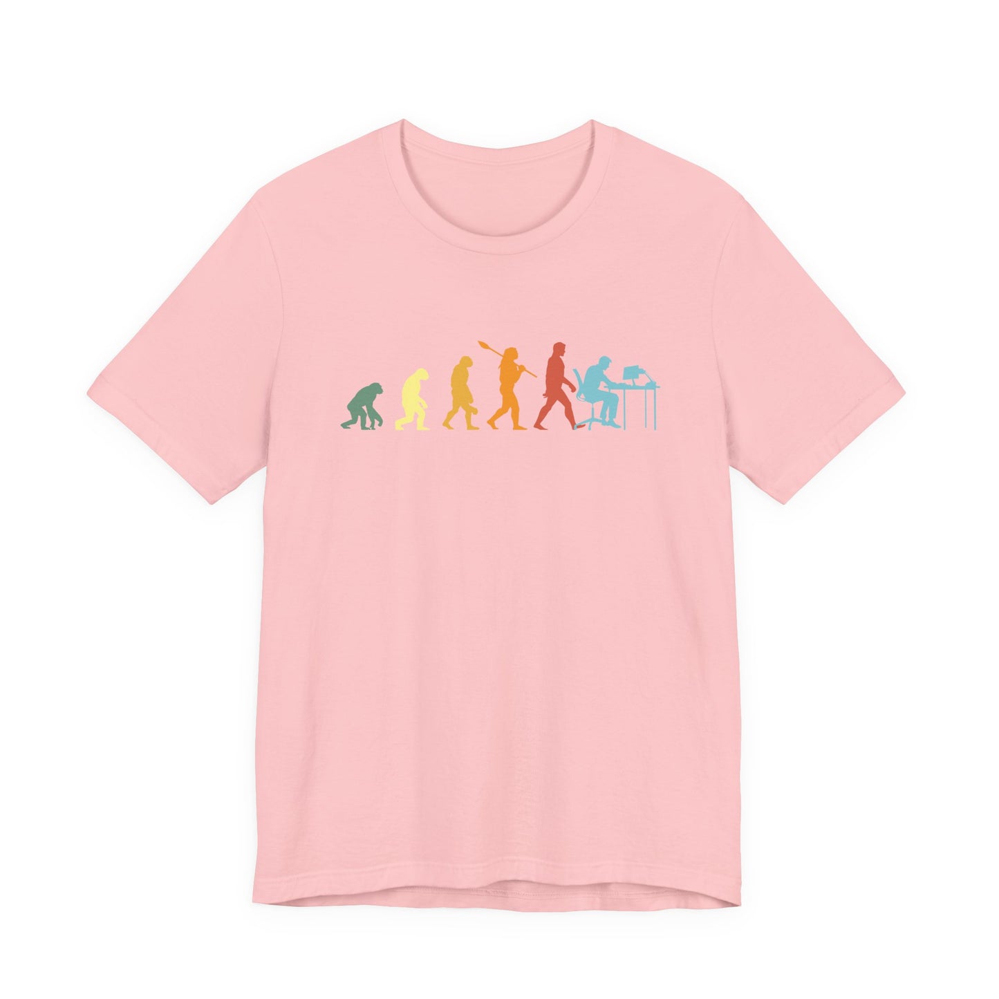 Evolution of Man to Computer User T-Shirt