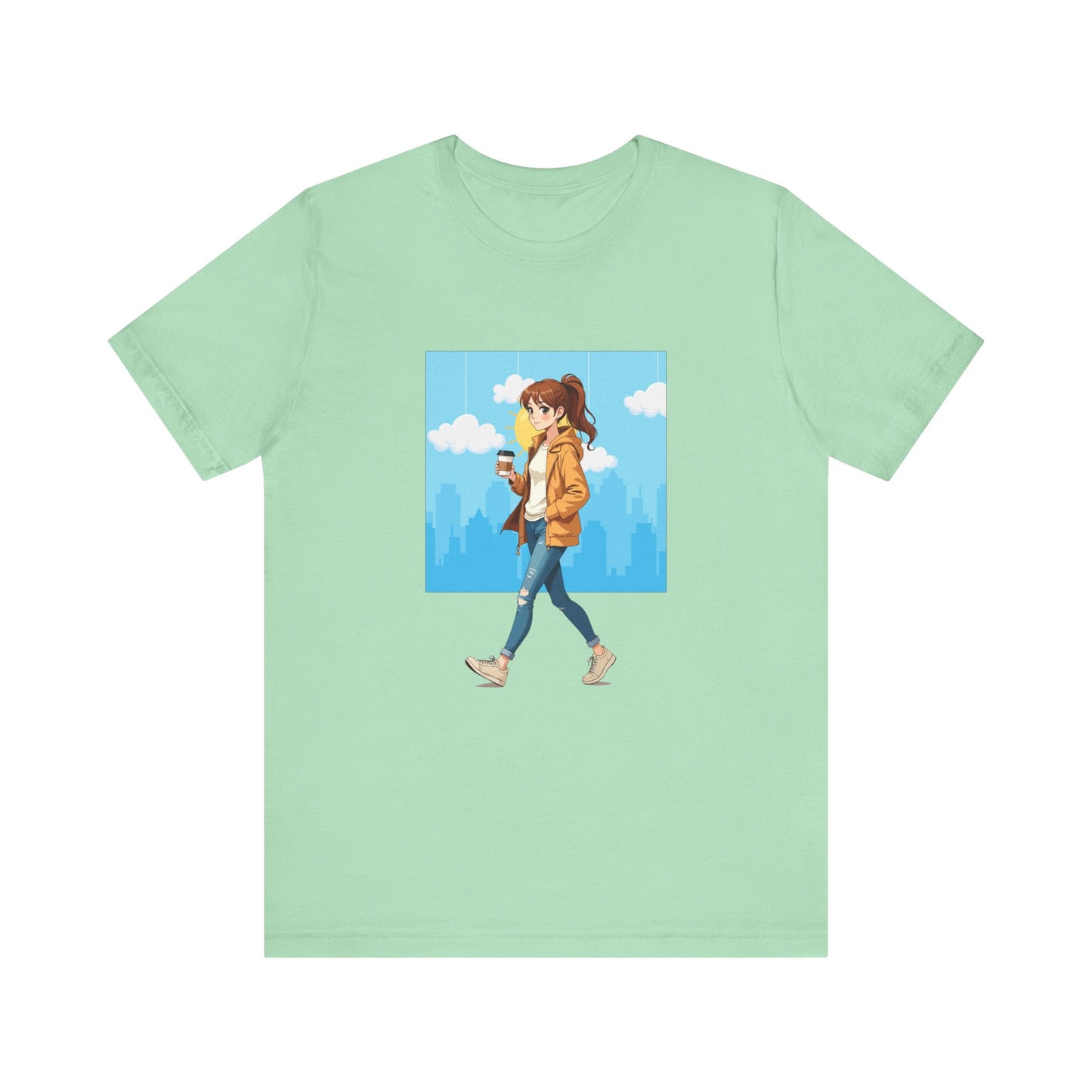 Coffee Runs and City Streets Shirt, Urban Vibes Tee, On The Go Lifestyle Shirt, Caffeine Lover Top, City Girl Gift Shirt