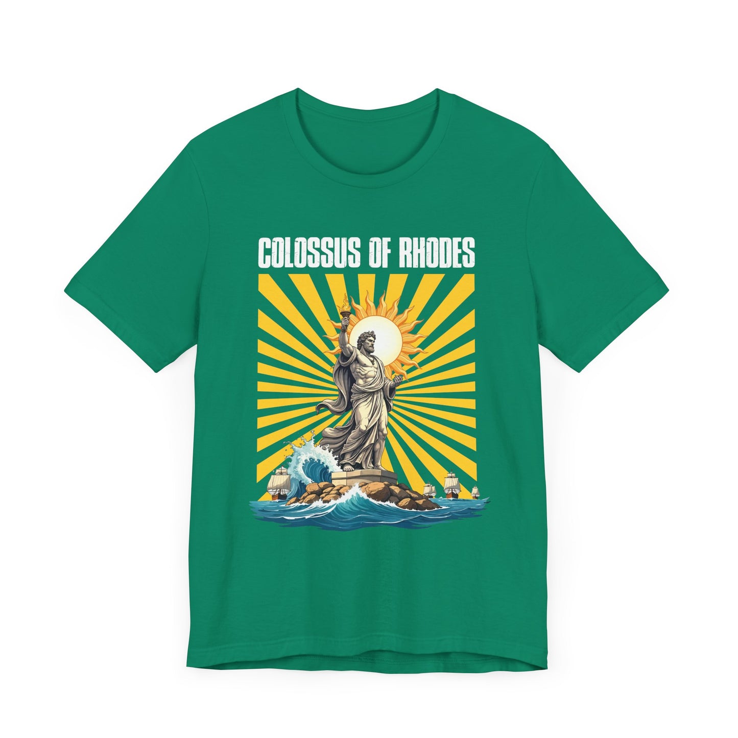 Colossus of Rhodes Club Tee, Ancient Wonder Shirt, Statue Tribute Top, Greek History Graphic Tee, Mythical Landmark Gift