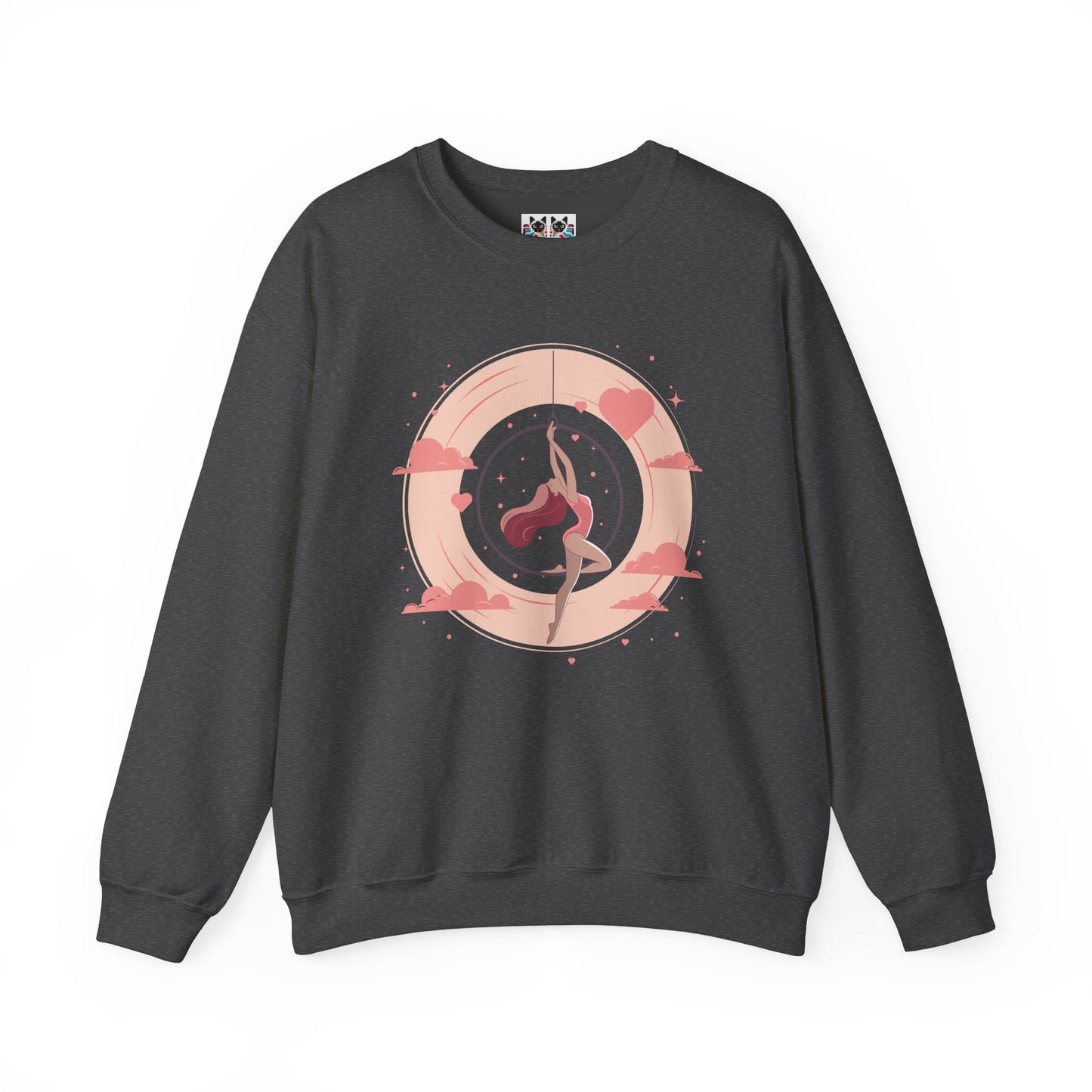 Aerial Hoop Aerialist - Elegant & Artistic Dancer Crewneck Sweatshirt