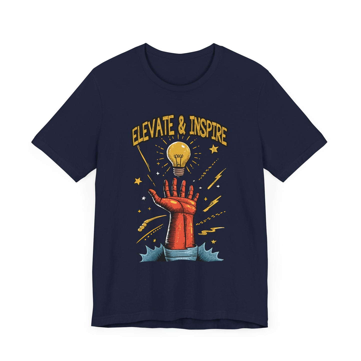 Elevate and Inspire Shirt Motivational Graphic Tee for Leaders Teachers Coaches and Creators Who Lift Others With Energy and Vision