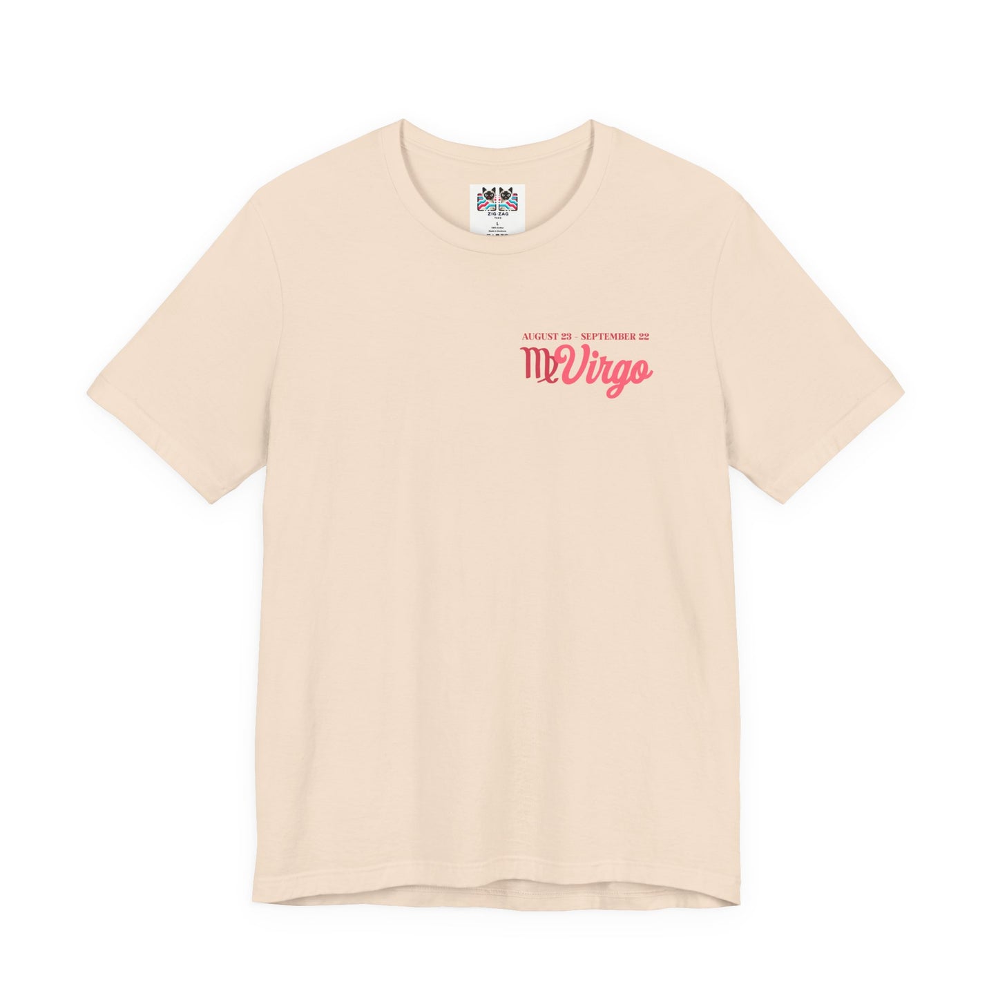 Virgo Zodiac Lady T-Shirt – Analytical Mind Caring Heart Astrological Wheel