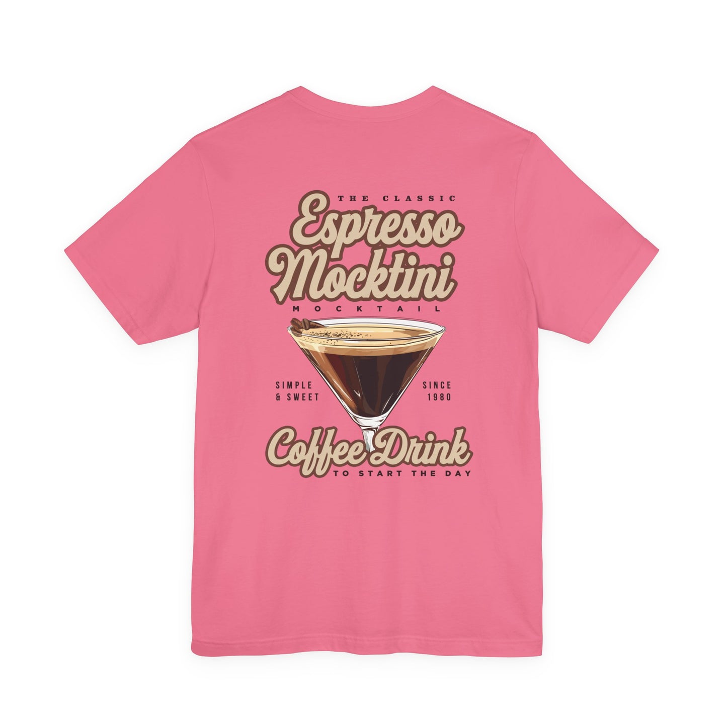 The Classic Espresso Mocktini Mocktail T-Shirt – Featuring Bold Coffee Drink Graphic