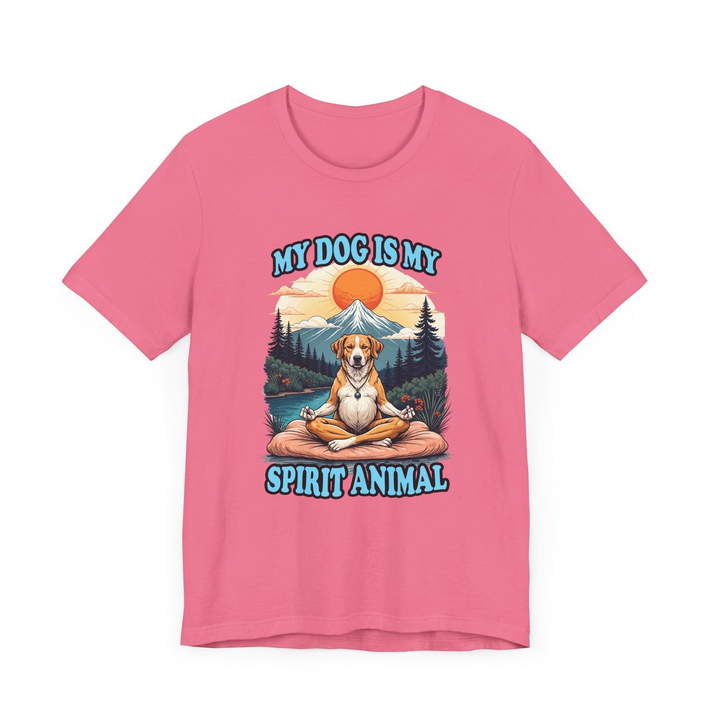 My Dog Is My Spirit Animal T-Shirt – Meditating Dog Nature Graphic Tee