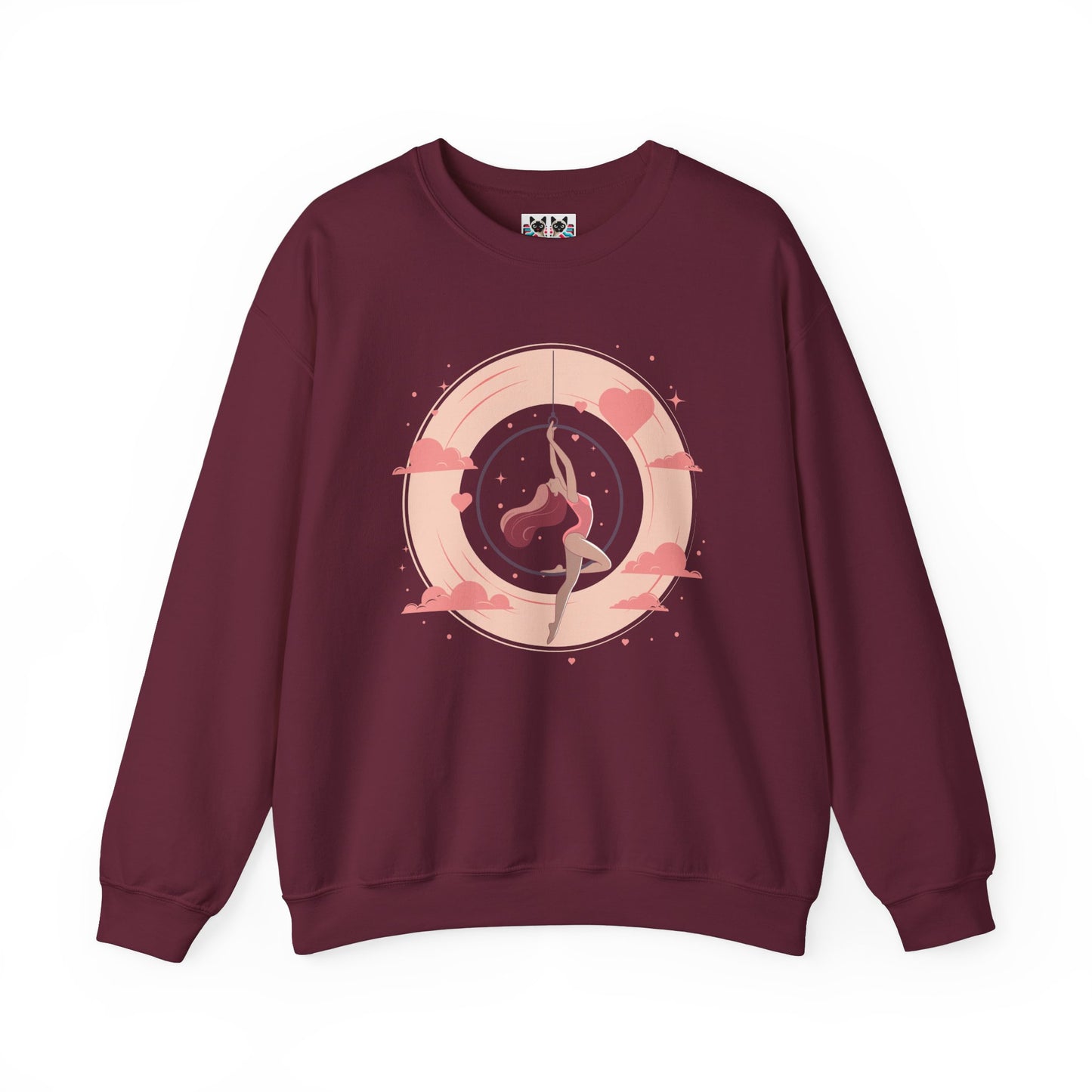 Aerial Hoop Aerialist - Elegant & Artistic Dancer Crewneck Sweatshirt