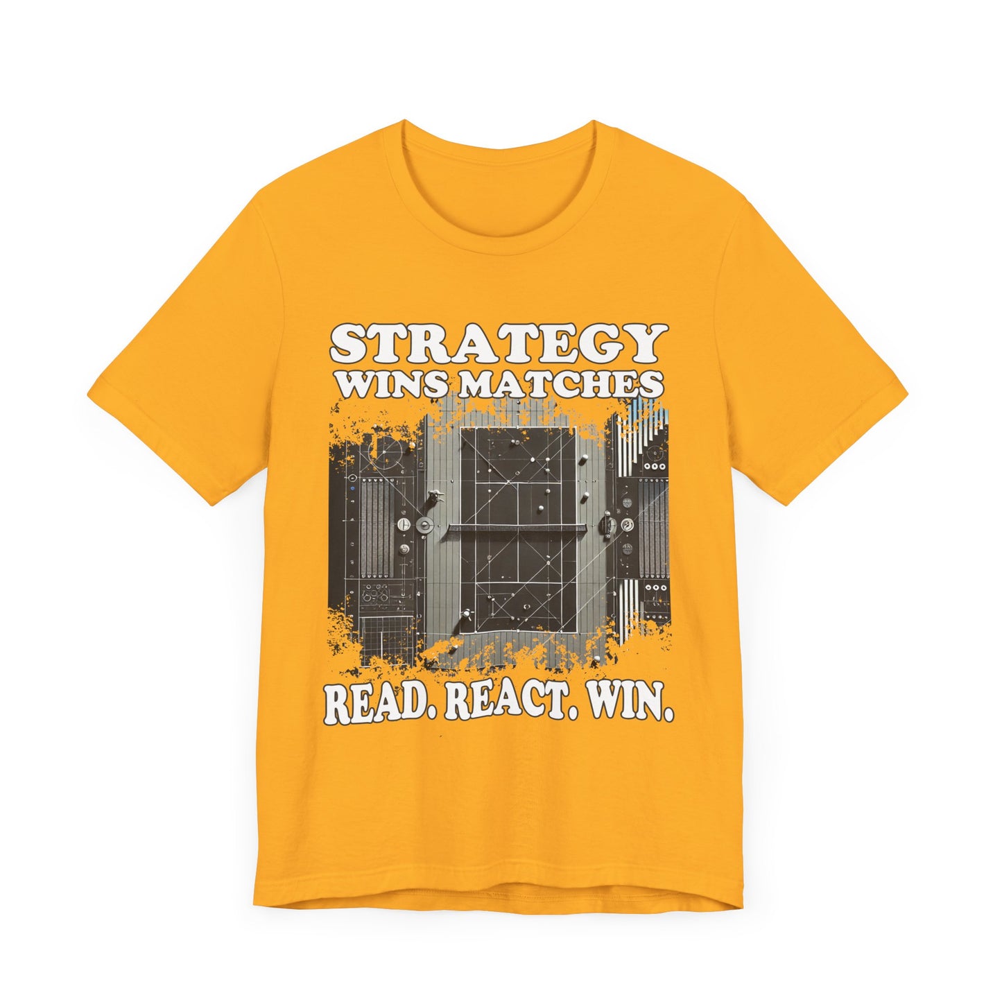 Strategy Wins Matches. Read, React, Win | Grayed Out Playing Field Graphic T-Shirt