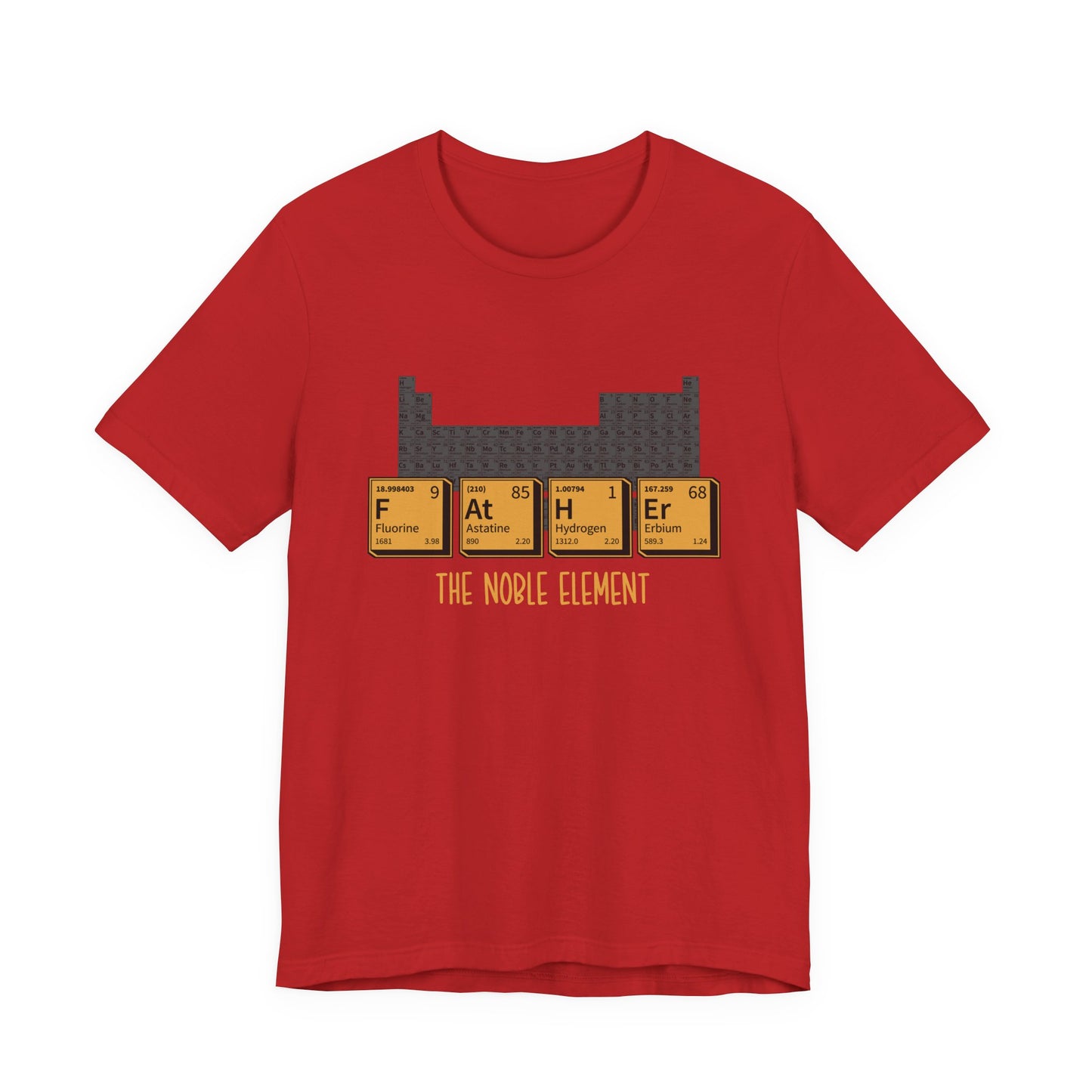 Funny Periodic Table T-Shirt – F At H Ar The Nobel Element Science Pun Tee