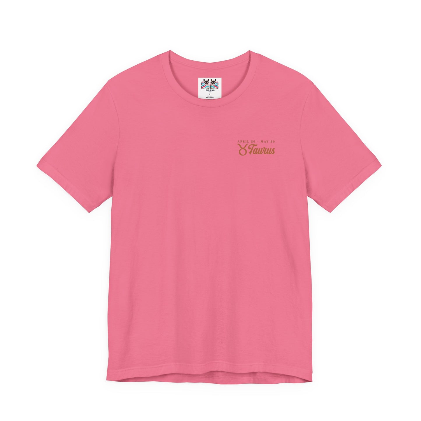 Taurus Zodiac T-Shirt – Patient as the Earth Persistent as the Seasons with astrological wheel
