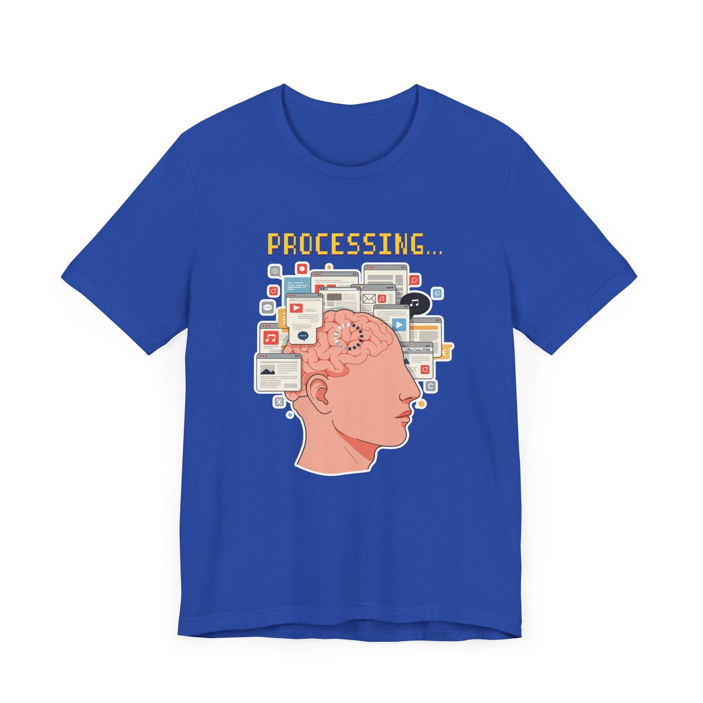 My Brain Has Too Many Tabs Open Tee, Mental Overload Shirt, Funny Multitask Graphic Tee, Chaotic Mind Humor Top, Relatable Gift