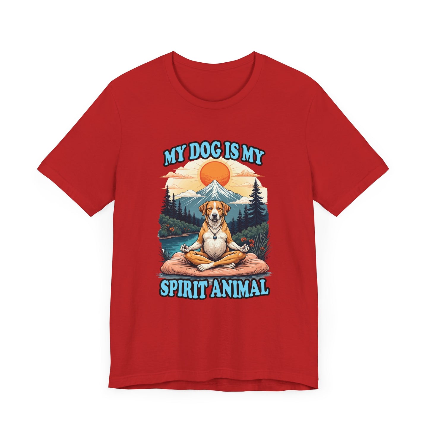 My Dog Is My Spirit Animal T-Shirt – Meditating Dog Nature Graphic Tee