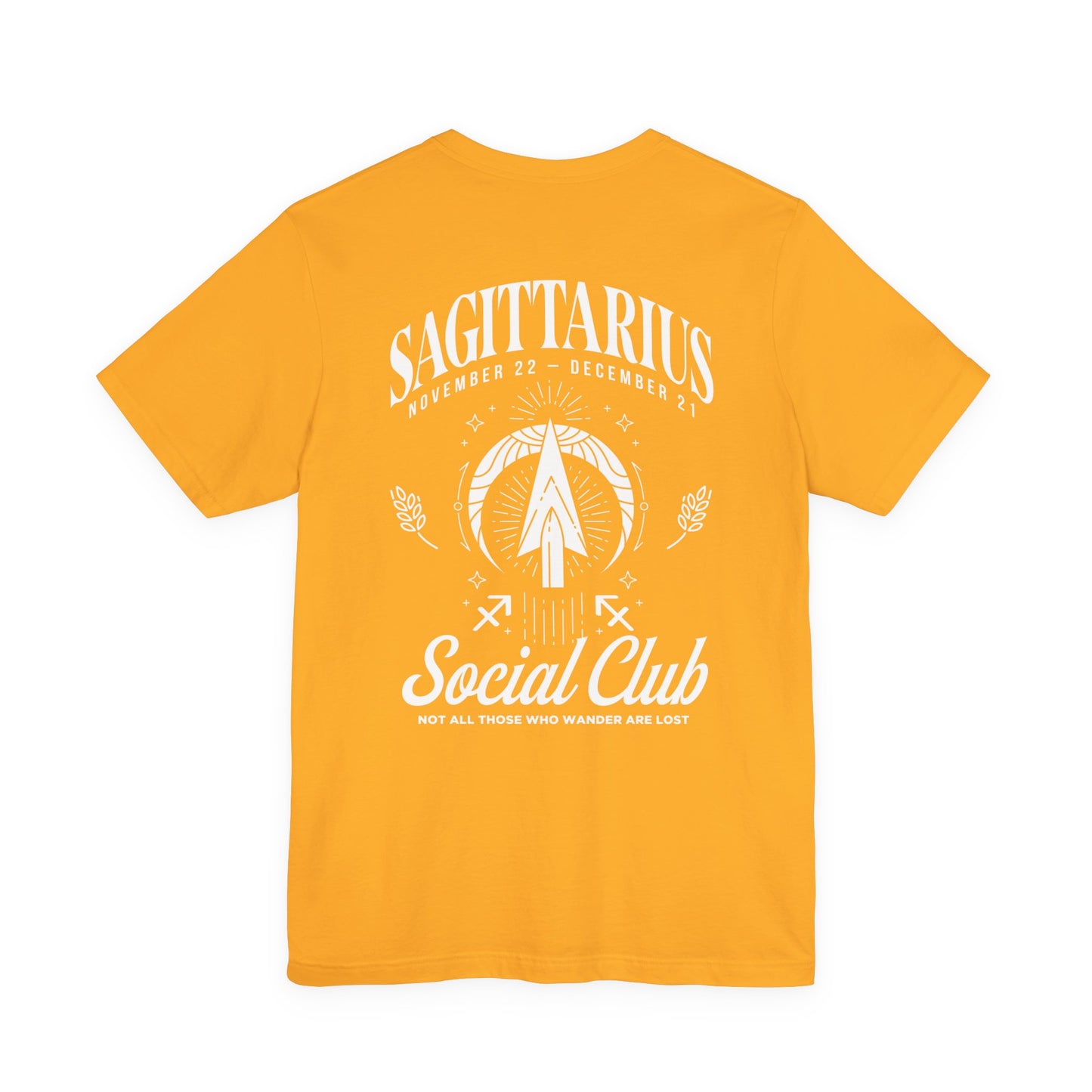 Sagittarius Social Club T-Shirt – Not All Those Who Wander Are Lost