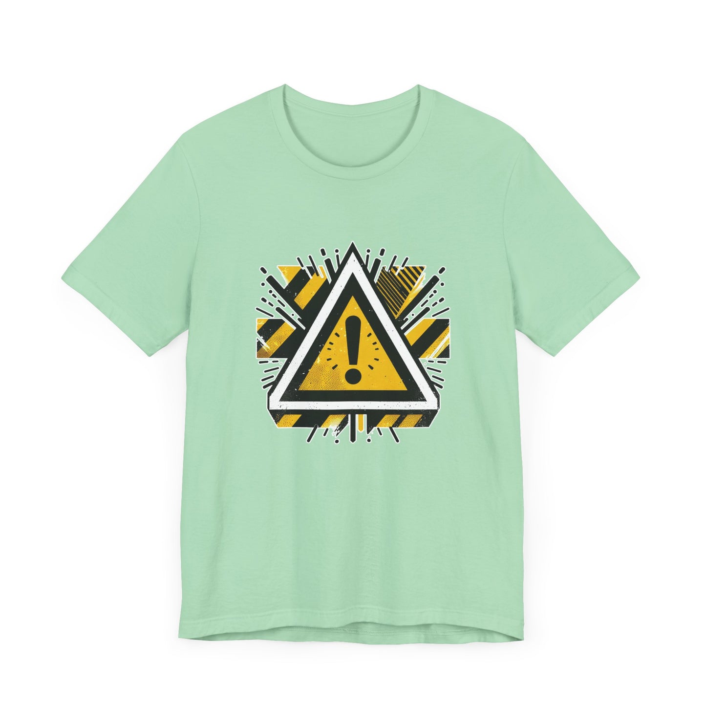 Abstract Warning | Modern Warning Symbol Graphic T-Shirt