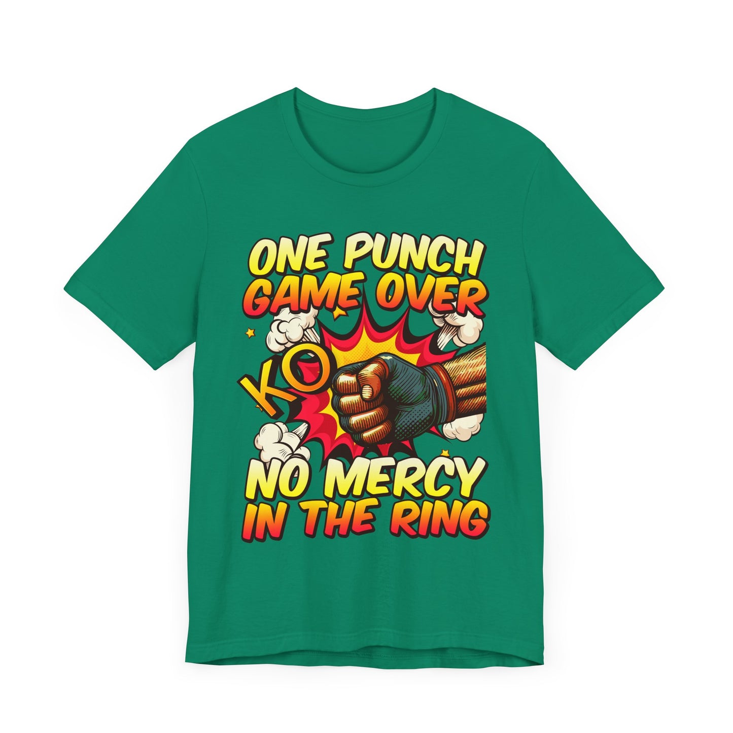 One Punch KO – Game Over No Mercy Power Punch Boxing Graphic T-Shirt